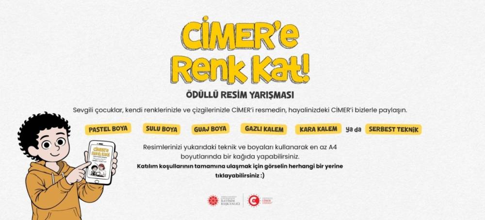 CİMER &ccedil;ocukların ellerinde renklenecek 