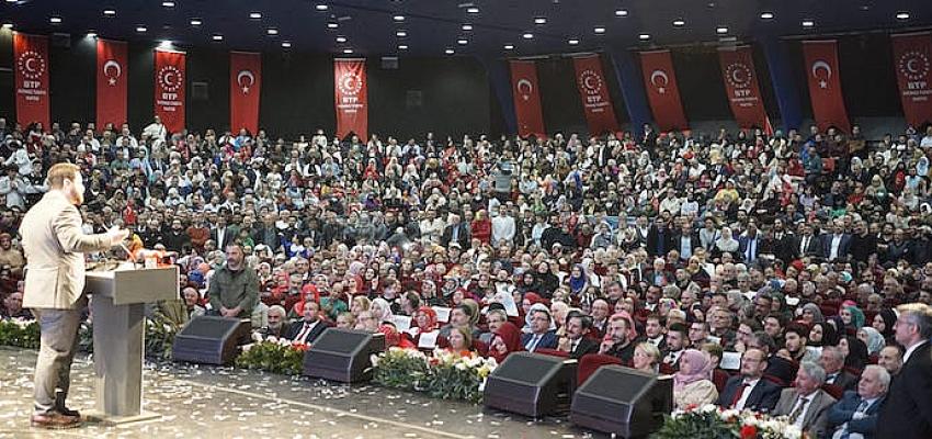 BTP lideri H&uuml;seyin Baş Cumhuriyet Ş&ouml;leni'nde konuştu.
