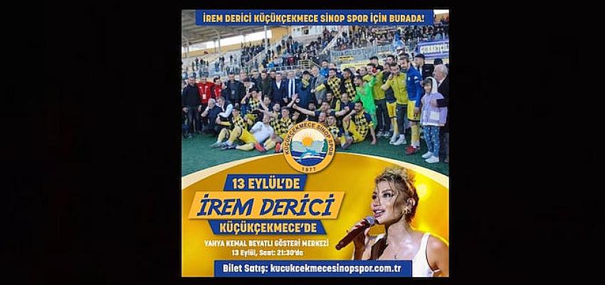 İREM DERİCİ'DEN K&Uuml;&Ccedil;&Uuml;K&Ccedil;EKMECE SİNOP SPOR'A JEST