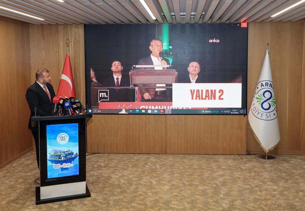 ARNAVUTKÖY BELEDİYE BAŞKANI CANDAROĞLU’NDAN ÖZGÜR ÖZEL’İN İDDİALARINA SERT YANIT: “GERÇEĞİ BELGELERLE KONUŞUYORUZ”