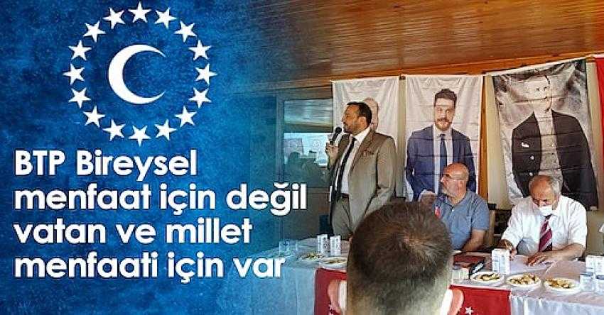 BTP Bireysel menfaat i&ccedil;in değil vatan ve millet menfaati i&ccedil;in var