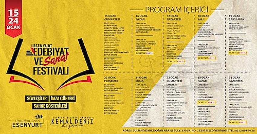 ESENYURT, 10 GÜN BOYUNCA KÜLTÜRÜN VE SANATIN MERKEZİ OLACAK