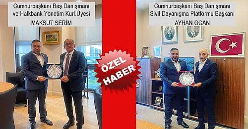Gazeteci Ferhat Aydoğan’dan Halkbank Yönetim Kurulu Üyesi ve Cumhurbaşkanının Baş Danışmanına Ödül
