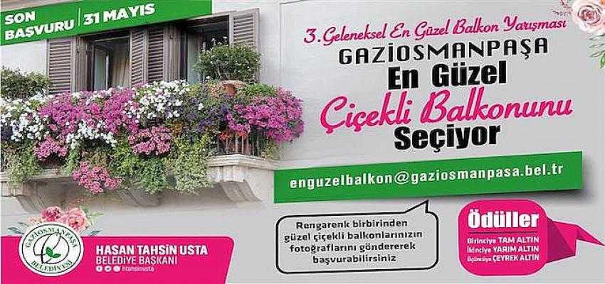 Gaziosmanpaşa En Güzel Çiçekli Balkonunu Seçiyor
