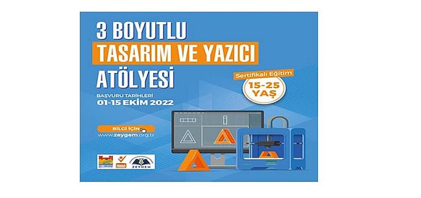 Gençler İçin 3 Boyutlu Tasarım ve Yazıcı Atölyesi Başlıyor